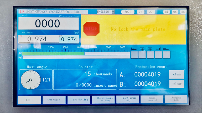 LK 106 EMT Fustellatrice automatica con impianto per la stampa a caldo