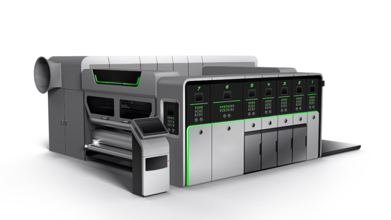 EKS-1224V Macchina Flexografica con Taglio Longitudinale Cartone e Trasferimento a Vuoto